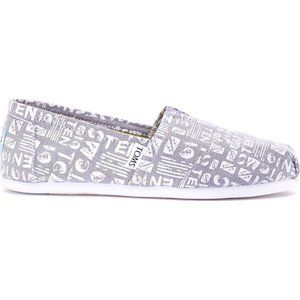 Toms Shoes Toms Grey Chambray Ten Year Anniversary Womens 10